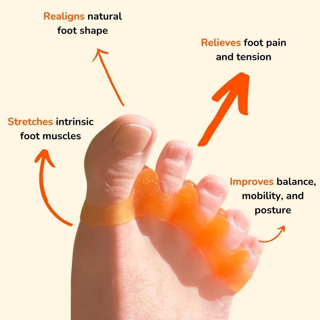 Toe Spreaders Start spreading 'em with Tingle Toes today!